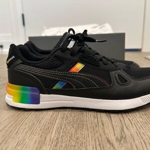 Puma Black Sneakers with Colorful Highlights ASIA STYLE PUMAS (N/A In America)